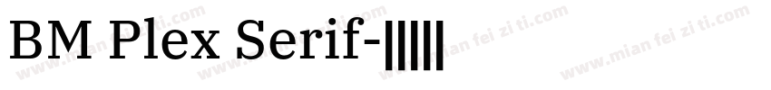 BM Plex Serif字体转换